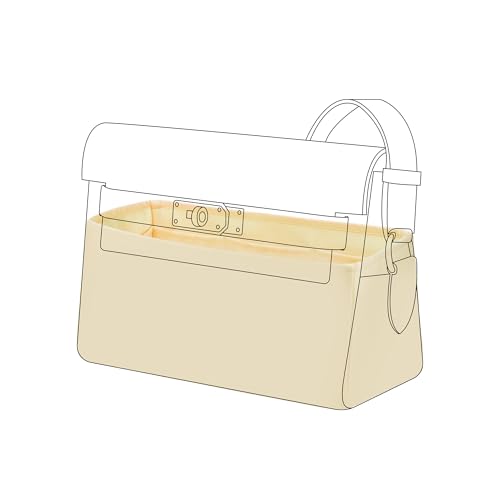 DGAZ Silk Purse Organizer Insert Fits Hermes Kelly Messenger Bags，Silky Smooth Bag Organizer，Luxury Handbag & Tote Shaper(Kelly Messenger MM,Jaune Poussin) - color: Jaune Poussin, size: Kelly Messenger MM
