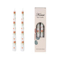 Taper Candles,10 inch 2pc White Tapered Candles with Red Rose Printed, Unscented and Smokeless Long Burning Candles,Tall Candlesticks with Cotton Wicks,Ideal for Weddings, Home Décor - style: Red Rose