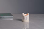 Handcrafted Tealight Candle Holder Designed as a Melting Candle; Handmade Tea Light Candle Holder; Bathroom, Living Room Mantel, Entryway, Buffet and Dining Table Decoration White - color: White