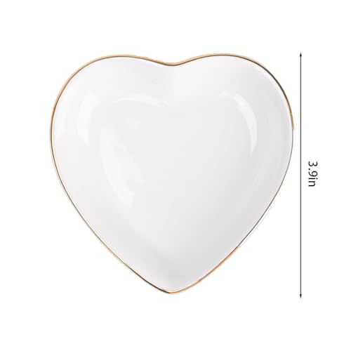 Personalized Ceramic Jewelry Dish, Custom Birth Flower & Name Trinket Tray for Mother's Day, Bridesmaid, Birthday Gift - 4 Shape1s Available (Butterfly Jewelry Tray - Heart) - color: Butterfly Jewelry Tray - Heart