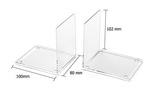 OSCO Clear Acrylic Very Small Bookends, ABE-2 - color: Clear (Small), size: zzzz-s, style: Single