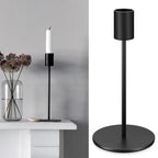 3 Pcs Black Taper Candle Holders, Black Candlestick Holderss, Candle Sticks Holder Decor for Mantel Centerpiece Fireplace Wedding Dinning Party Home Cabinet Table Decor(3 Heights)