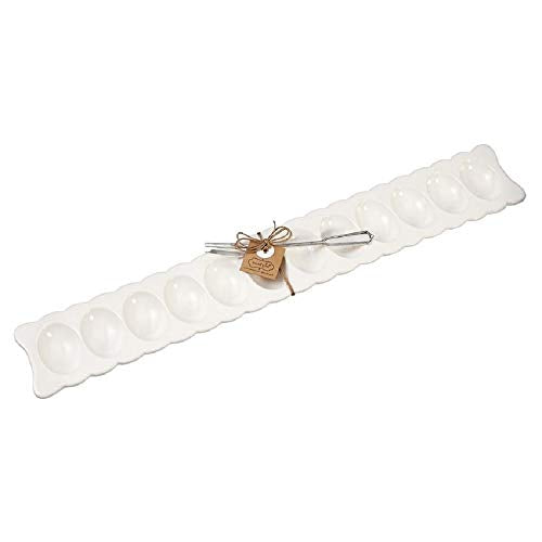 Mud Pie Deviled Egg Long Tray Set