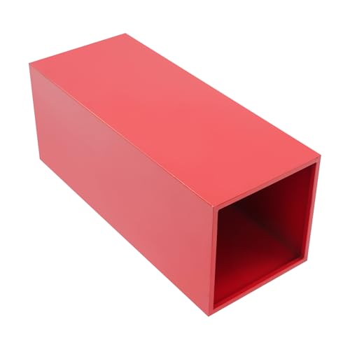 3/6 PCS Square Tall Pedestal Stand Metal Square Pedestal Stand Tall Pedestals Cake Stands for Party Wedding Birthday (Red, 6Pcs) - color: Red, size: 6Pcs