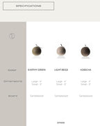 LAWA Imperfect Sphere Candle - Beautiful Handmade Pillar Scented Soy Wax Elegant Aesthetic Candle Housewarming Gift Home Room Shelf Decor Idea (Earthy Green, Large) - color: Earthy Green