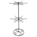 2 Tier Jewelry Display Holder,Retail Spinner Display Stand,Rotating Bracelet Storage Rack,Dressing Table,Black - color: Black 1Pcs
