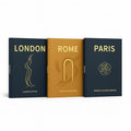 Decorative Coffee Table Books Set of 3 – Faux Books for Home Decor, Bookshelf Styling, Entry Table Decor (Paris, Rome, London) – THORZA
