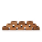 Kaizen Casa Tea Light Holders for Rustic Centerpieces for Dining Table Wedding Party Candle Centerpieces for Dining Table Wedding Party Set of 12 (Outer Dia: 2.25", Inner Dia: 1.6")