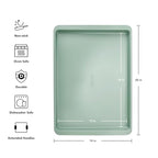 KitchenAid Nonstick Swiss Engineered Aluminized Steel Baking Sheet, Dishwasher Safe, 13x 18 Inch, Cardamom - color: Cardamom, size: 13 x 18 Inch