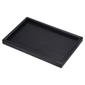 PATIKIL Wood Serving Tray 12x8 Inch Outer Base, Rectangular Decorative Platter for Home Decor Kitchen Table Candle Holder, Black - size: 12x8 Inch