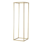 Efavormart 2 Pack 40" Matte Gold Wedding Flower Stand Metal Vase Column Stand Geometric Centerpiece Vase - color: Gold, size: 2 Pack 40''