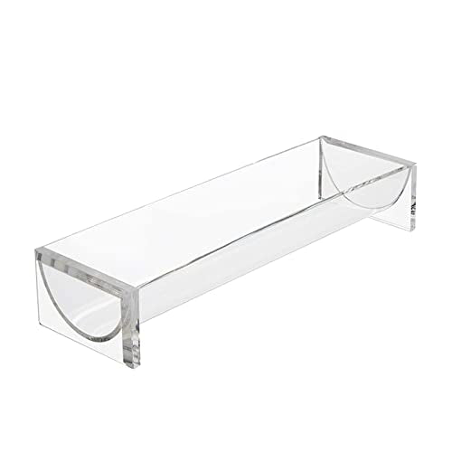 Clear Cracker Serving Tray, Transparent Macaron Display Tray, Rectangular Cracker Holder for Serving Trays, Food Display Cracker Serving Tray Stand for Home, Party, Events, U Shape