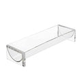 Clear Cracker Serving Tray, Transparent Macaron Display Tray, Rectangular Cracker Holder for Serving Trays, Food Display Cracker Serving Tray Stand for Home, Party, Events, U Shape