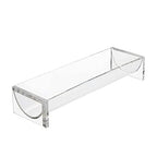 Clear Cracker Serving Tray, Transparent Macaron Display Tray, Rectangular Cracker Holder for Serving Trays, Food Display Cracker Serving Tray Stand for Home, Party, Events, U Shape