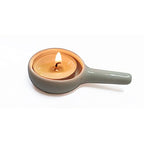 4Pcs Ceramic Candle Spoon Tray Holder Tealight Wax Warmer Little Candle Spoon Replacement Fragrance Aromatherapy Furnace Accessories, White