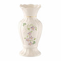 Belleek Irish Flax Vase - White Flower Vase Handcrafted Fine Parian China Irish Decor, 3.5" W x 7" H - size: 7-Inch