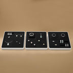 Oirlv Microfiber Jewelry Display Storage Tray Modular Jewelry Display Tray - style: P13707