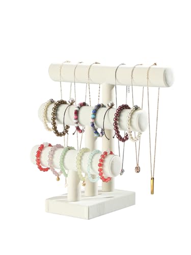 Bracelet Holder Stand,Bracelet Organizer Display for Selling,Bangle Organizer for Women,Watch Storage Holder for Men,Jewelry Business Supplies (Style 2 （Beige 3 Tier ）) - style: Style 2 （Beige 3 Tier ）