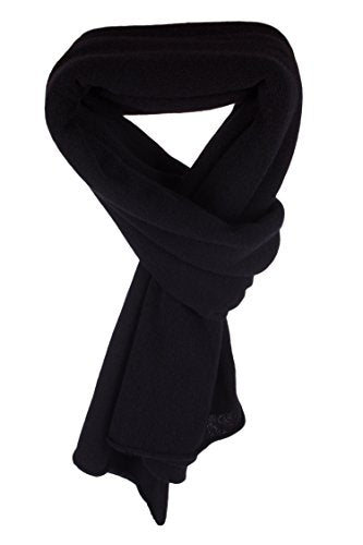 Love Cashmere Women's 100% Cashmere Wrap Scarf - hand made in Scotland RRP $350 - color: Black