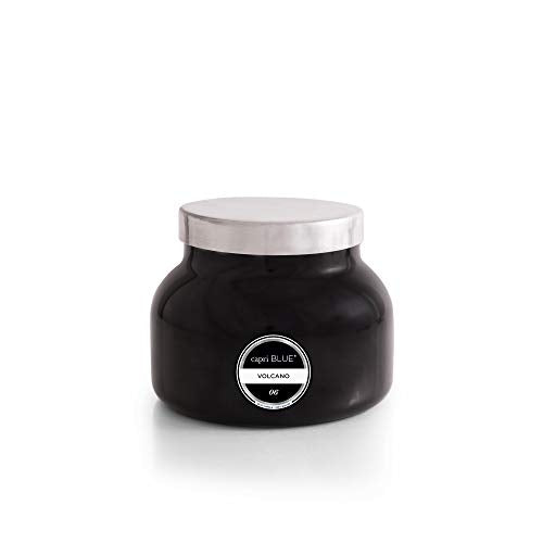 Capri Blue Volcano Scented Candles - Luxury Glass Jar Candles for Home Scented with Tropical Fruit & Sugared Citrus - Soy Wax Blend - Capri Blue Volcano - Black Color (19 oz) - color: Black, size: 19 oz