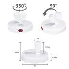 Battery Operated LED Spotlight, Picture Spot Lights, Indoor Uplighting, Puck Lights with Remote, Plants Tree Spotlight, Accent Light for Paintings Dartboard Portrait Frame-White - color: White