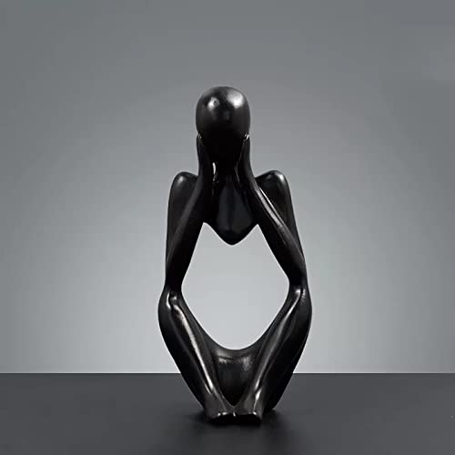 BK&MF Art Abstract Sculpture,Ornament Figurine Figurine Resin Craft Modern Creative Desk Statue for Statue Home Decoration,C - color: C