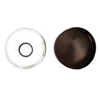 Creative Co-Op Sophisticated Glass Cloche with Metal Tray, Clear and Black Nickel - color: Nickel