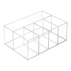 iDesign 5-Section Divided Vanity Organizer for Cosmetic Storage - Clear - size: (Pack of 1)
