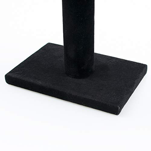 Foraineam 4-Pack Black Velvet T-Bar Jewelry Display Stands Watch Necklace Bracelet Organizer