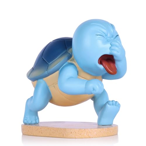 QIANLING Funny Sea Turtle Holding Nose Bathroom Decor Statues, Coastal Beach Sea Turtle Bathroom Decor - Quirky Toilet Sculptures and Figurines, Nautical Ocean Centerpieces for Beach House, Seaside - color: Blue