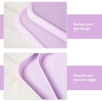 Purple Plastic Serving Platters and Trays,Serving Dishes for Entertaining,Rectangular Platters for Serving Food, Appetizer Serving Trays for Snacks,Charcuterie,Chips,Candy,Fruit,Sushi - color: Tray-s-2pack-purple