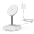 Magnetic Wireless Mag Safe Charger iPhone Stand,Magnet Wireless iPhone Charger Stand 6FT Fast Mag-Safe Charging Station Pad for Apple iPhone 16 Pro Max/16/16 Plus/15 Pro Max/14/13/12,AirPods Pro 2/3/4 - color: White, size: 1 Pack (6FT C-C)
