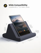Lamicall Tablet Pillow Stand, Pillow Soft Pad for Lap - Tablet Holder Dock for Bed with 6 Viewing Angles, Great Gifts, for 4-13" Tablets, Like iPad Pro 11, 13, Air, Mini, Kindle, Galaxy Tab, E-Reader - color: Grey