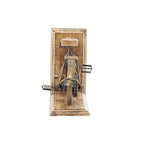 Deco 79 Wooden Bike Decorative Bookends Non Skid Bookends, Set of 2 Office Bookends7"W, 9"H, Brass