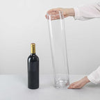 CYS Excel Clear Glass Cylinder Vase (H:20" D:4") | Multiple Size Choices Glass Flower Vase Centerpieces | Hurricane Floating Candle Holder Vase - size: H-20" D-4"