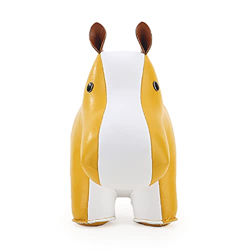 Zuny, Classic Series Bookend Ochre Yellow for Shelves, Office Decorative- Hippo - color: Hippo Yellow