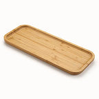 Bamboo Vanity Tray, Bathroom Counter Tray, Toilet Tank Tray, Bathroom Tray for Organizing and Home Decor, 14.2 x 6 x 0.8 inch - size: 14.2" x 6" x 0.8"