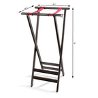 New Star 20038 Mahogany Finish Solid Birchwood Tray Stand, 38-Inch, Brown - size: Mahogany Finish (38-Inch)