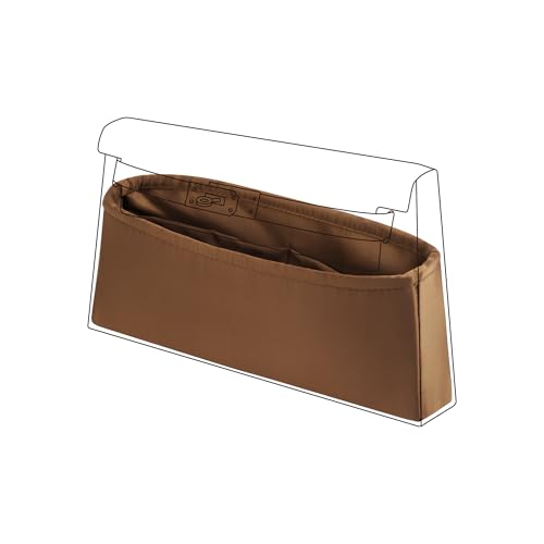 DGAZ Silk Purse Organizer Insert Fits Hermes Kelly Elan Bags，Silky Smooth Bag Organizer，Luxury Handbag & Tote Shaper(Gold) - color: Gold
