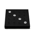 Oirlv Microfiber Diamonds Gemstones Jewelry Display Organize Tray Multi-Compartment Modular Jewelry Crystal Beads Holder - style: P13710