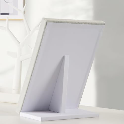 Coward 4pcs Velvet Ring Holder Stand, 50 Slots Jewelry Finger Display Storage Holder, Ring Jewelry Pad Showcase for Home or Store Sell Show (Gray Velvet) - color: Gray Velvet, size: 4 pcs