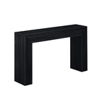 Plank+Beam Grand Console Table, 56 Inch Solid Wood Modern Sofa Table, Narrow Entryway Table for Hallway, Behind The Couch, Living Room, Foyer, Black Wirebrush - color: Black Wirebrush, size: 56 Inch