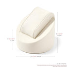 Microfiber Single Watch Stand Display Jewelry Watch Showcase Display Stand(Beige) - color: Beige