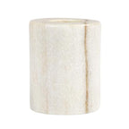 Bloomingville Marble Taper Holder, Black Mélange - size: 2" Round x 2-1/2"H