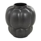Deco 79 Ceramic Decorative Vase Wide Bubble Inspired Centerpiece Vase with Distressed Speckled Texturing, Flower Vase for Home Decoration 12" x 12" x 13", Black - size: 12" x 12" x 13"