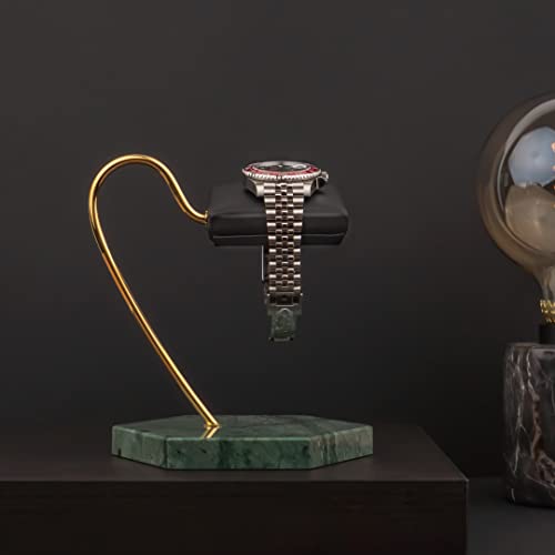 LYS&LYX Watch stand watch display stand watch holder watch Handcrafted watch holder (Green/Glod/Black) - color: green/glod/black