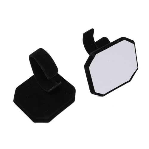 Honbay 2PCS Black Velvet Watch Display Stand C-ring Wrist Watch Display Holder Jewelry Bracelet Watch Display Rack Holder Stand for Home or Store Use