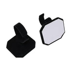 Honbay 2PCS Black Velvet Watch Display Stand C-ring Wrist Watch Display Holder Jewelry Bracelet Watch Display Rack Holder Stand for Home or Store Use