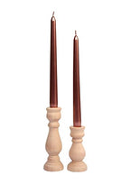 Wooden Candle Holder Set of 2,Rustic Farmhouse Candle Holder,Handmade Candle Holder,Wooden Accordion Candle Holders,Console Table Decoration Pieces,Luxury Fireplace Candle Holder