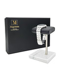 Watch Stand for Men Women Single, Watch Display Stand Holder, Single Watch Holder Watch Stand, Jewelry Stand, Black Marble Watch Stand Display for Watches, Bracelets, Watch Accessory - color: White